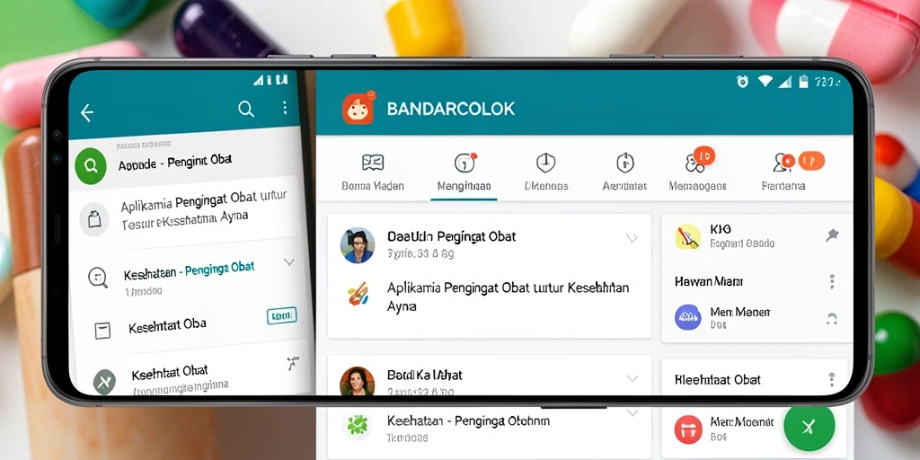 Tampilan antarmuka aplikasi BANDARCOLOK yang sederhana dan informatif.