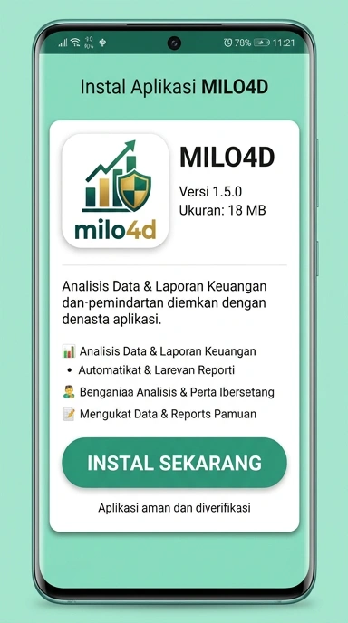 Tampilan halaman APK milo4d